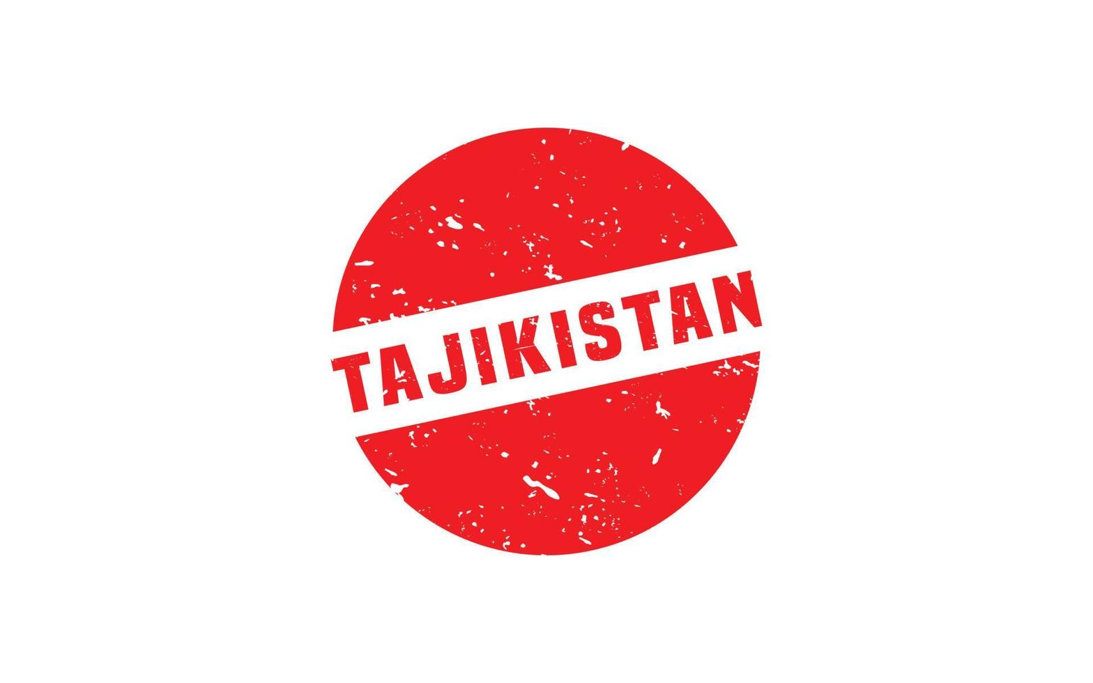 le tadjikistan timbre caoutchouc avec grunge style sur blanc Contexte vecteur