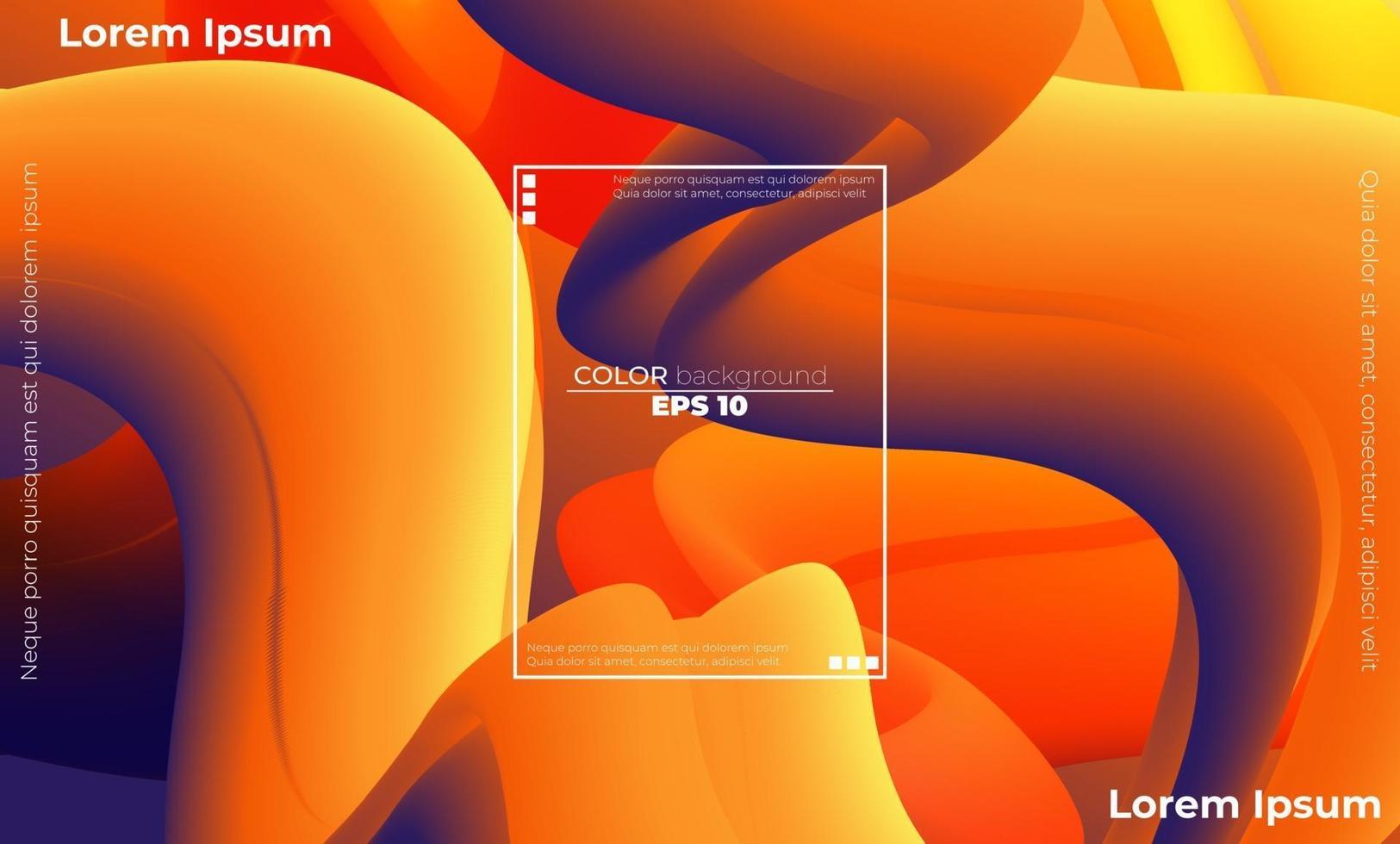 motif de couleur fluide abstrait de fond dégradé liquide de couleur néon vecteur