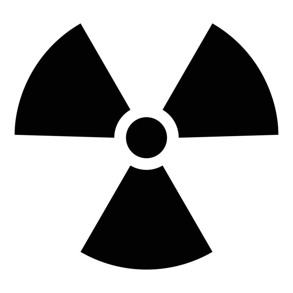 radiation signe icône pour la toile ui conception vecteur