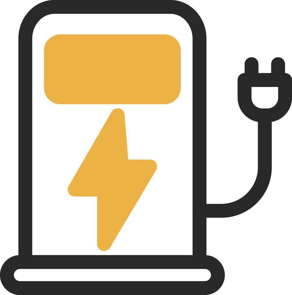 conception d'icône de vecteur de station de charge