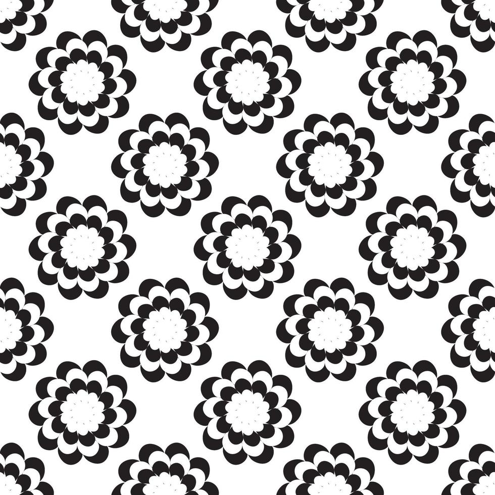 motif de fleur ethnique abstraite de tissu, style d'illustration vectorielle sans soudure conception pour tissu, rideau, fond, tapis, papier peint, vêtements, emballage, batik, tissu, tuile, céramique vecteur