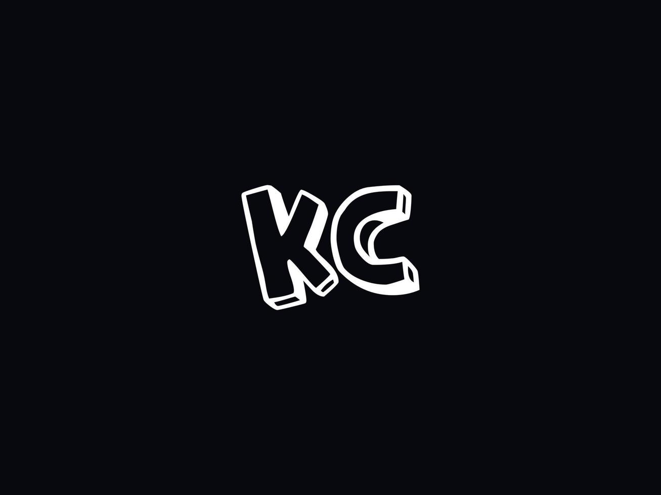 monogramme kc logo icône, unique kc logo lettre vecteur Stock