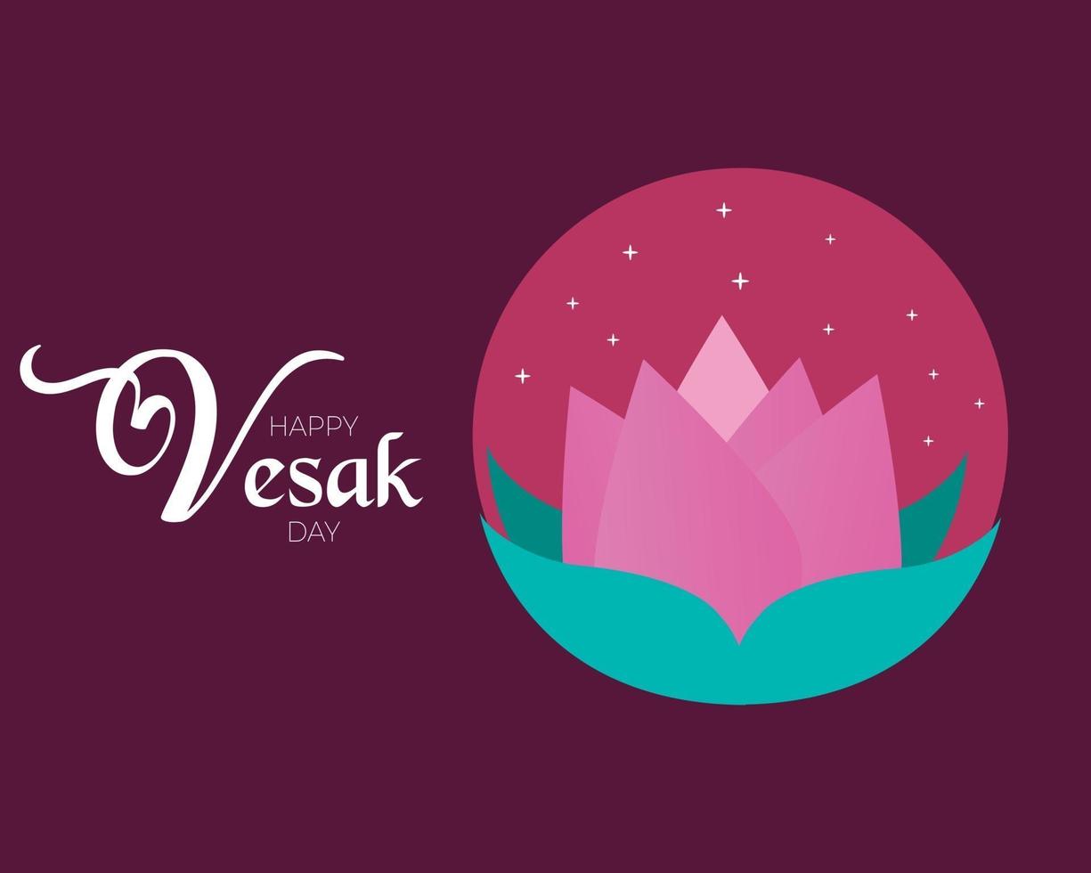 vecteur de fond joyeux jour vesak