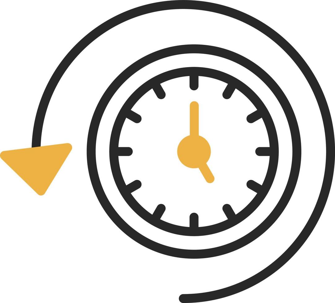 conception d'icône de vecteur de temps de récupération