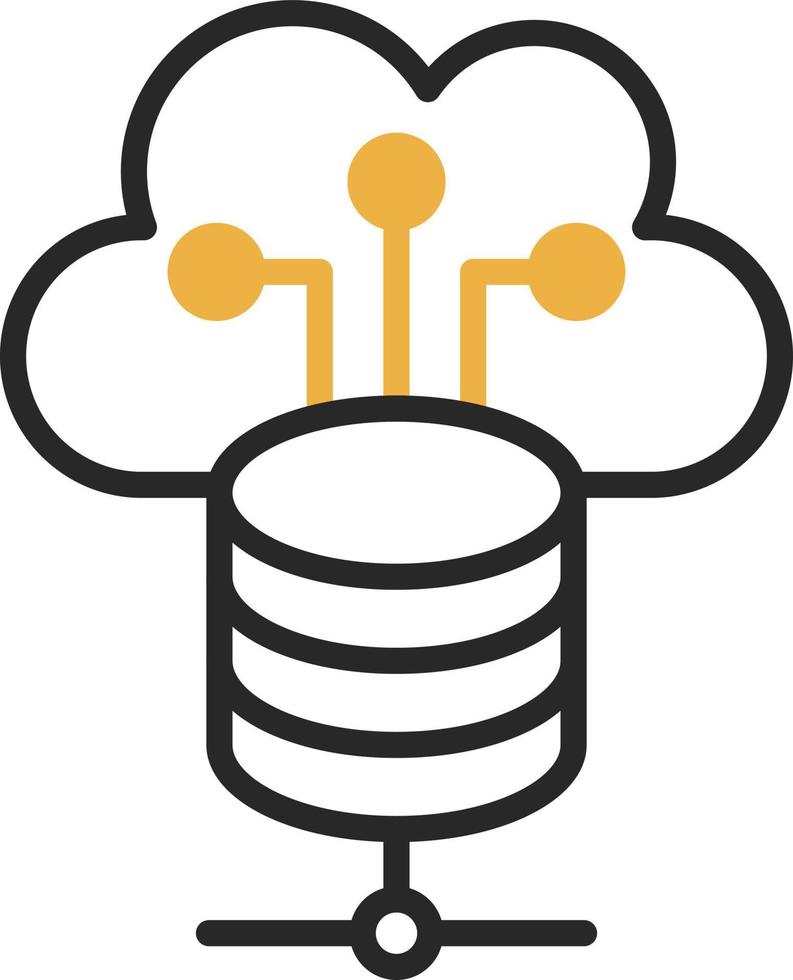 conception d'icône vectorielle de stockage en nuage vecteur