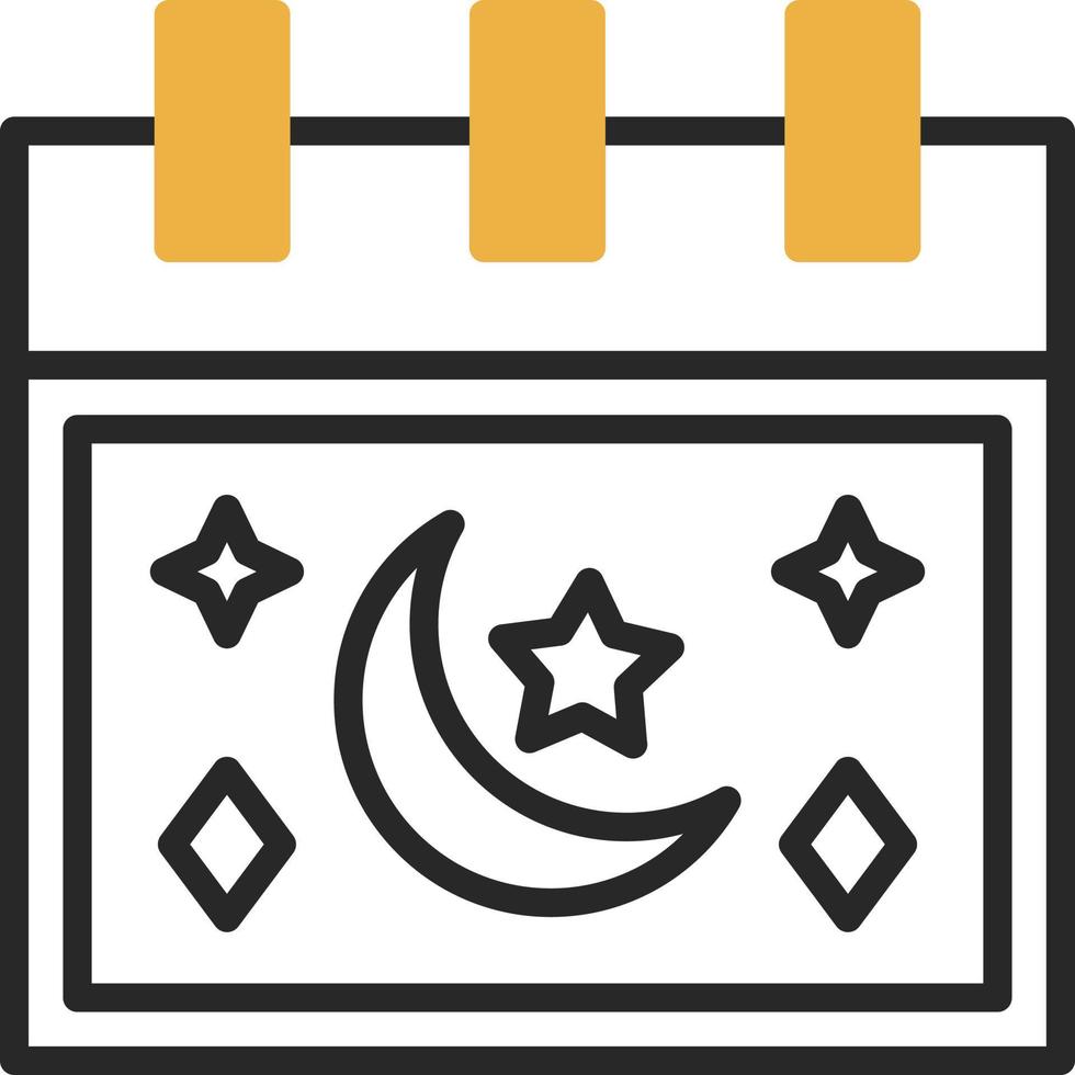 conception d'icône vectorielle calendrier ramadan vecteur