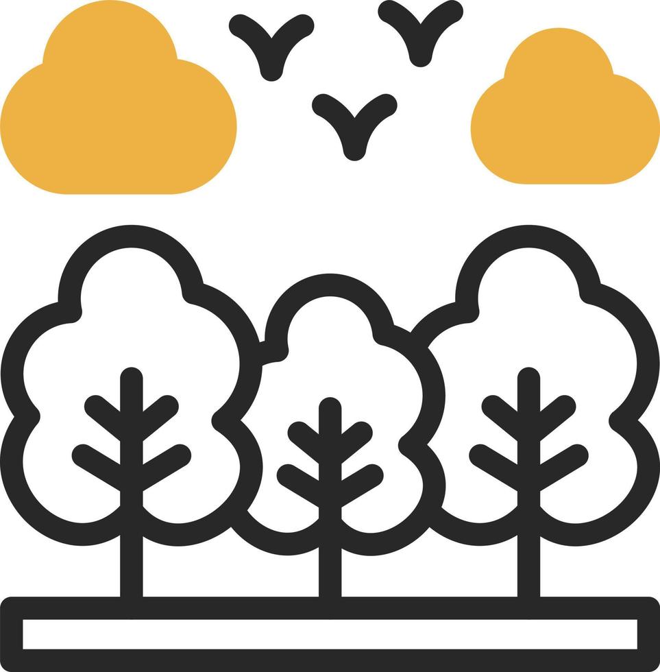 conception d'icône vecteur forêt