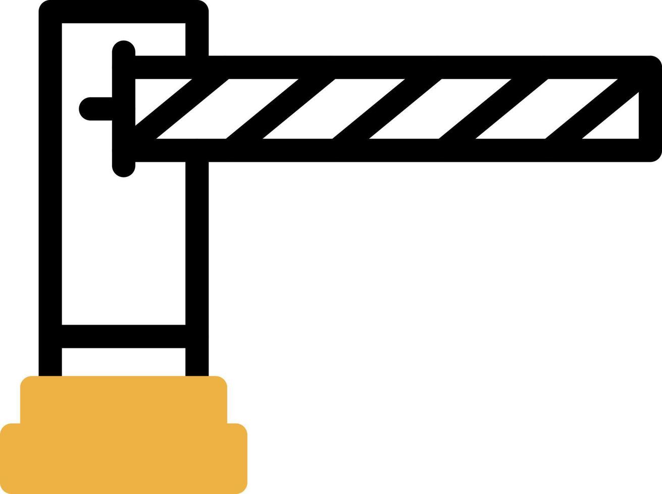 conception d'icône de vecteur de barrière de stationnement