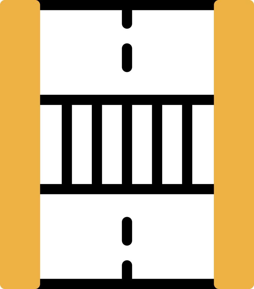 conception d'icône vectorielle de passage pour piétons vecteur