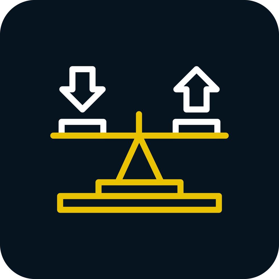 conception d'icône de vecteur d'équilibre