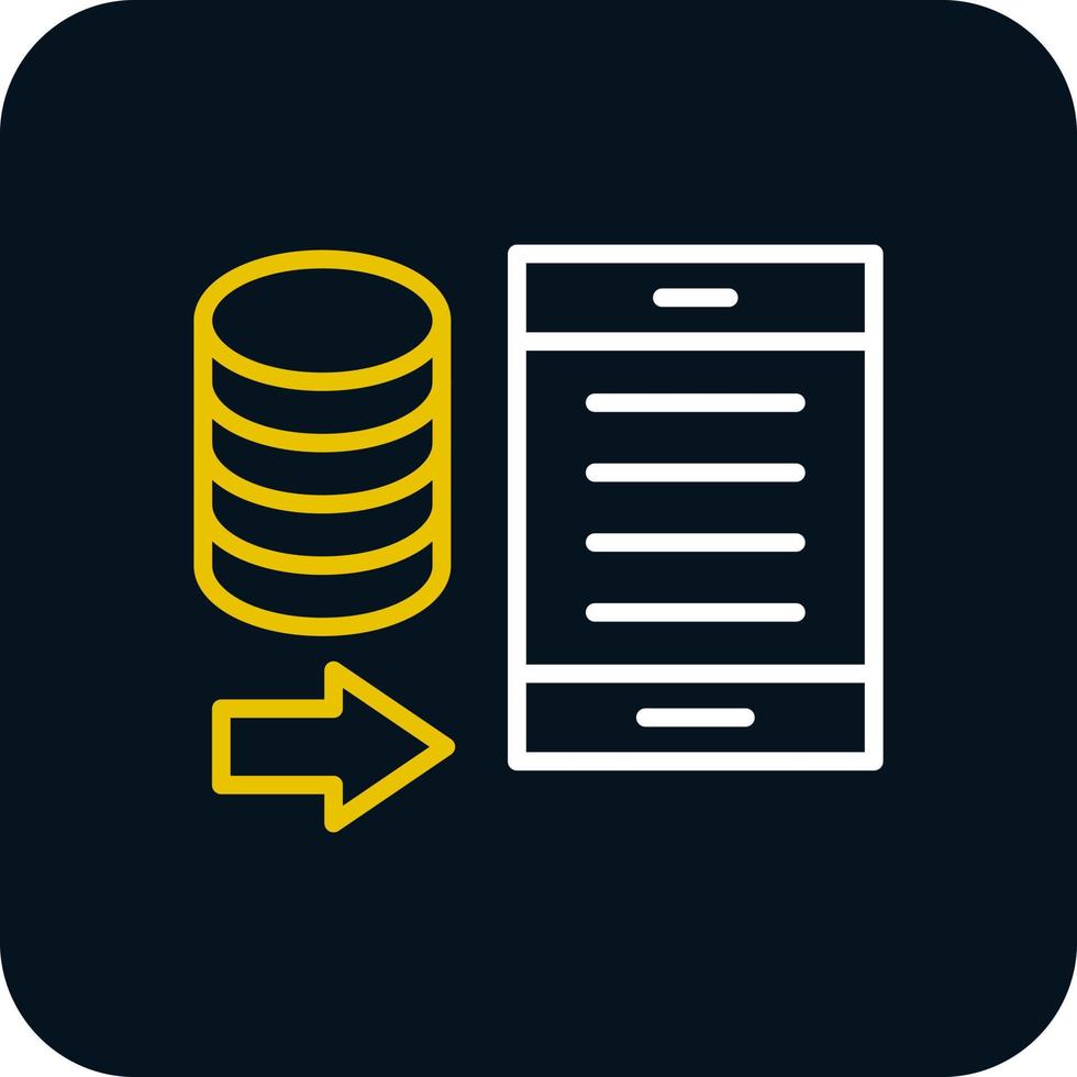 conception d'icône vectorielle de portabilité des données vecteur