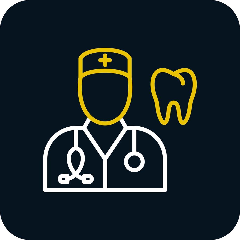 conception d'icône vecteur dentiste mâle