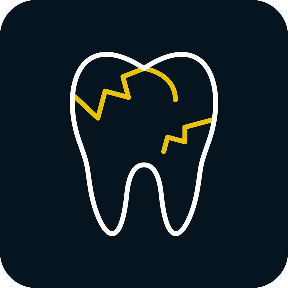 conception d'icône de vecteur de dents cariées