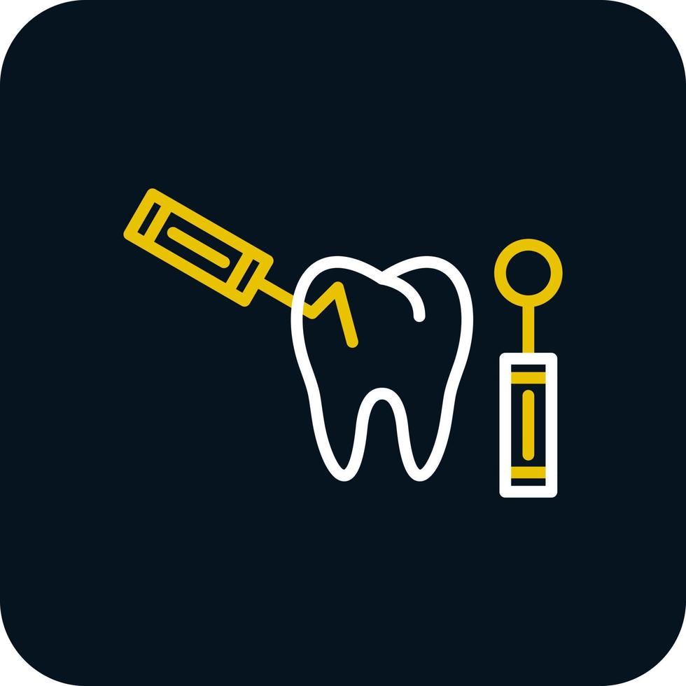 conception d'icône de vecteur de dentisterie