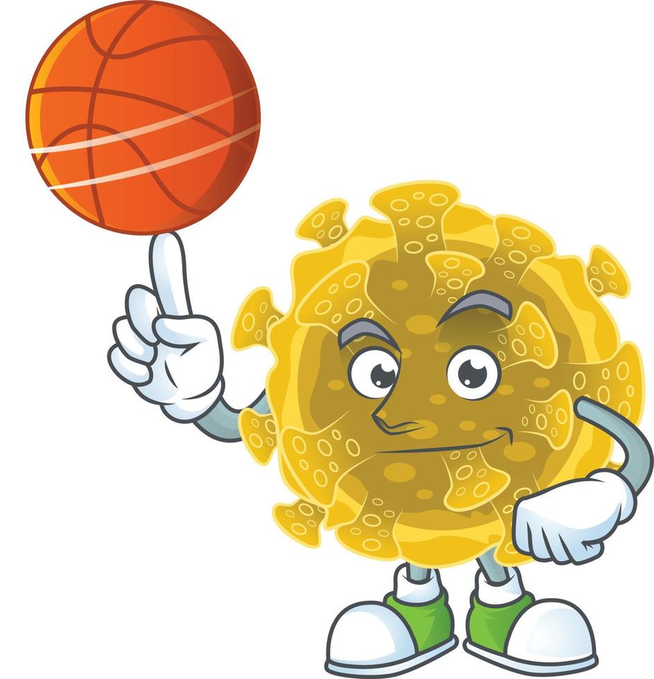 une dessin animé personnage de infectieux coronavirus vecteur