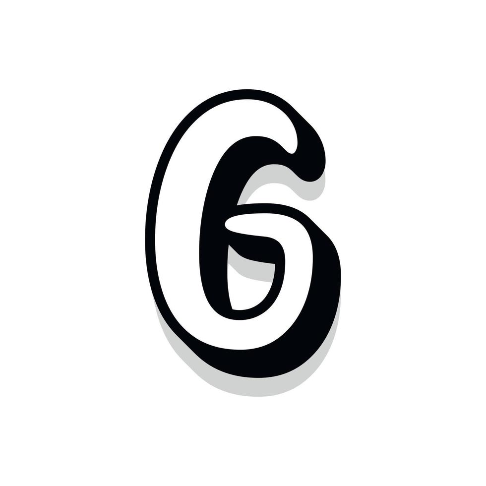 3d illustration de la lettre g vecteur