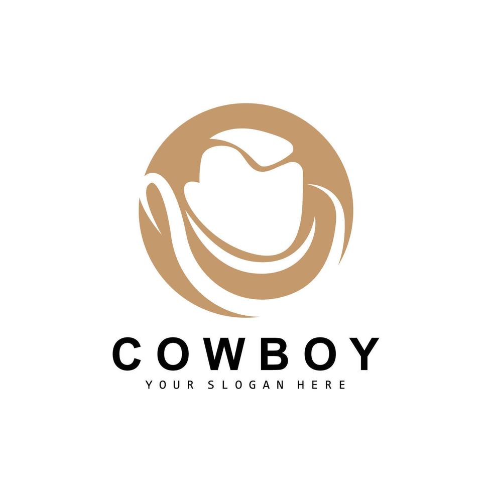 cow-boy chapeau logo, Texas cow-boy conception, occidental pays shérif chapeau vecteur, silhouette icône vecteur