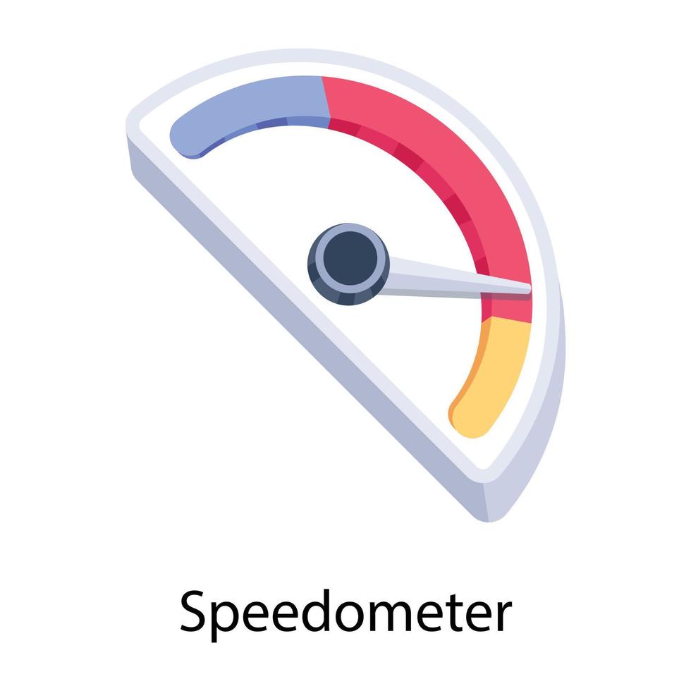 concepts de compteur de vitesse à la mode vecteur