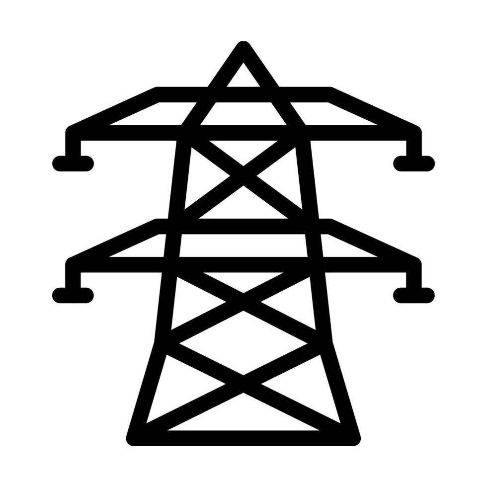 conception d'icône de tour électrique vecteur