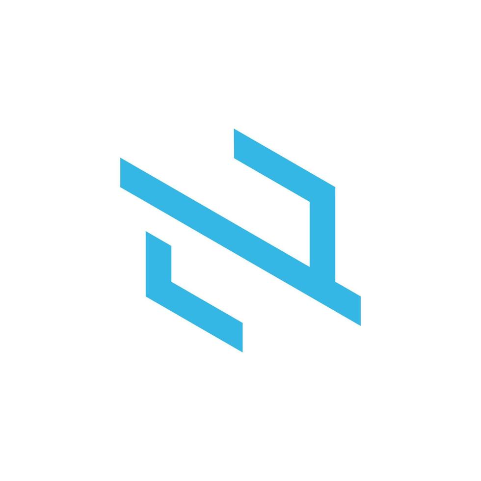 n lettre codage tiret numérique Logiciel développeur un service logo symbole minimaliste Facile vecteur