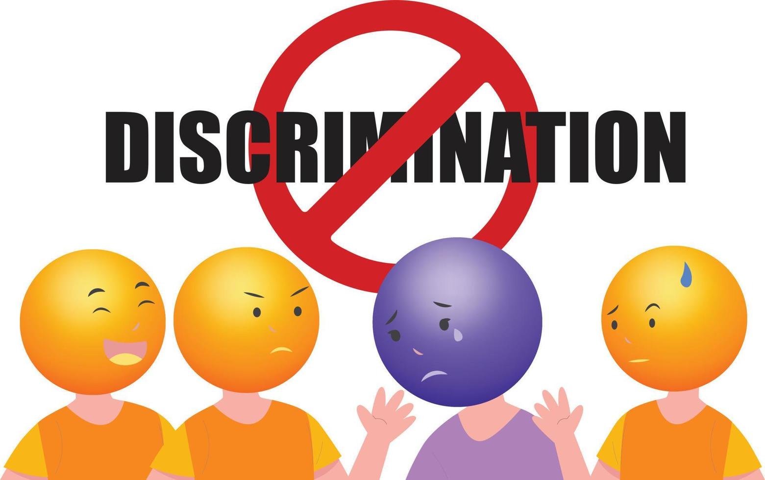 international zéro la discrimination journée vecteur