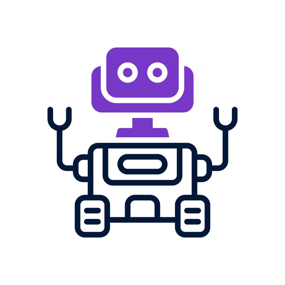 espace robot icône pour votre site Internet conception, logo, application, ui. vecteur