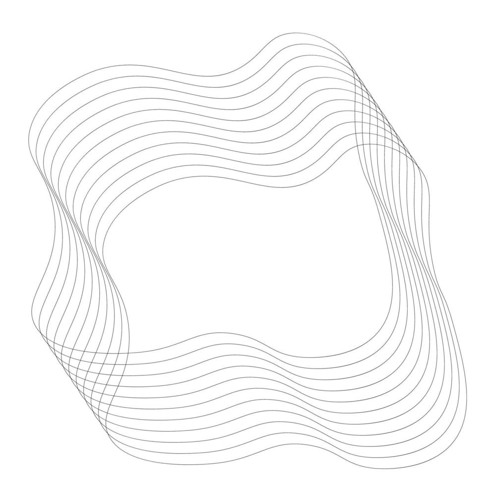 vecteur monoline abstrait forme