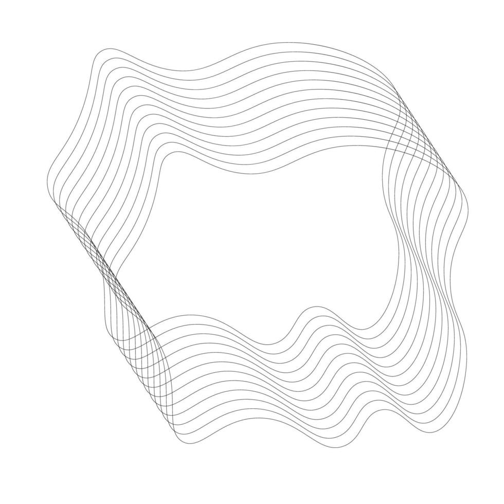 vecteur monoline abstrait forme