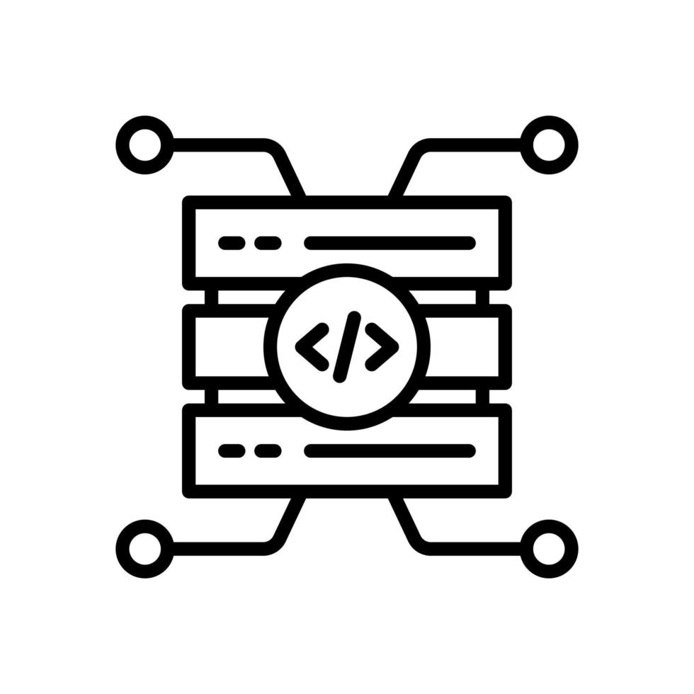 icône de serveur pour votre site Web, mobile, présentation et conception de logo. vecteur