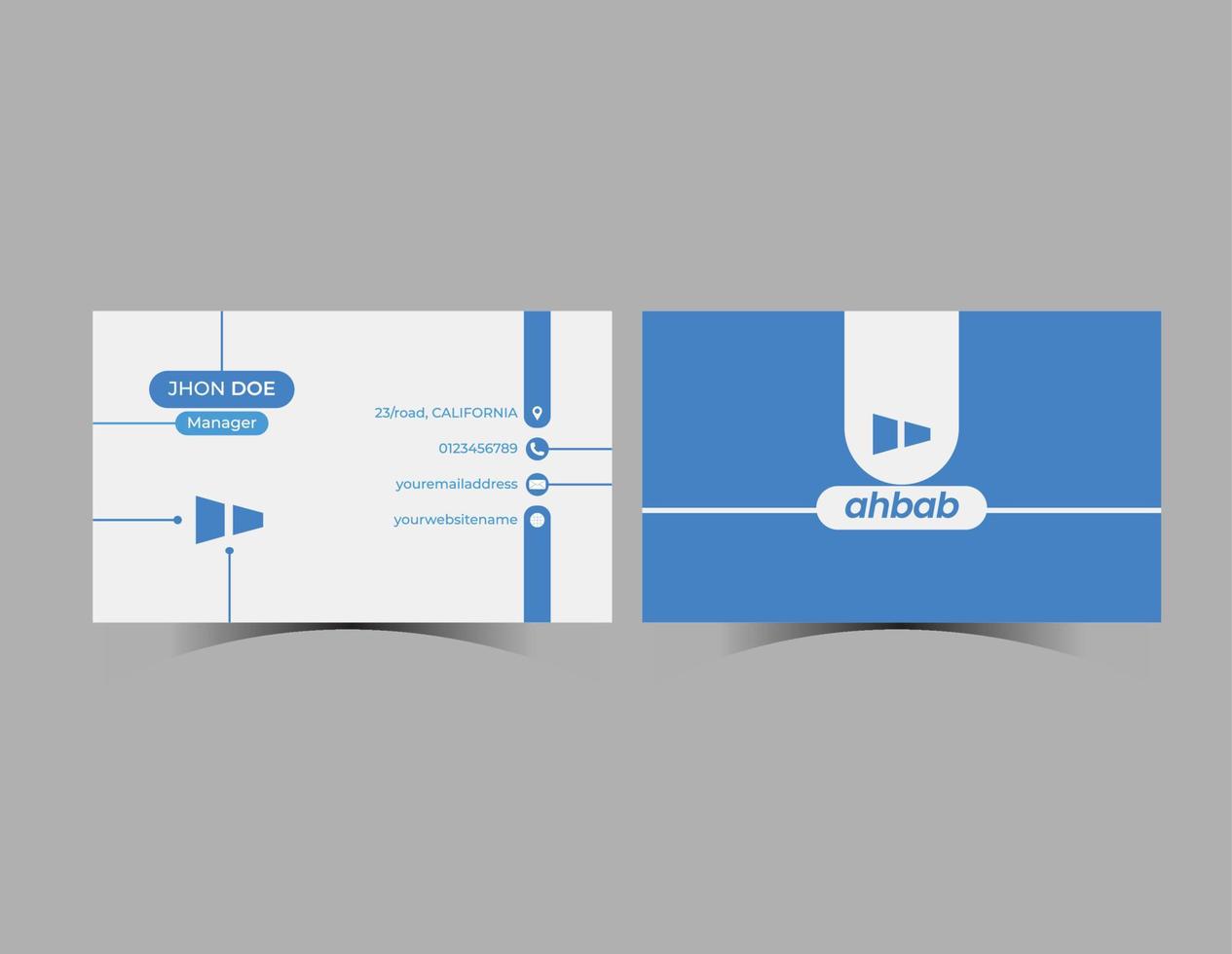 moderne affaires carte conception modèle. entreprise affaires carte. vecteur