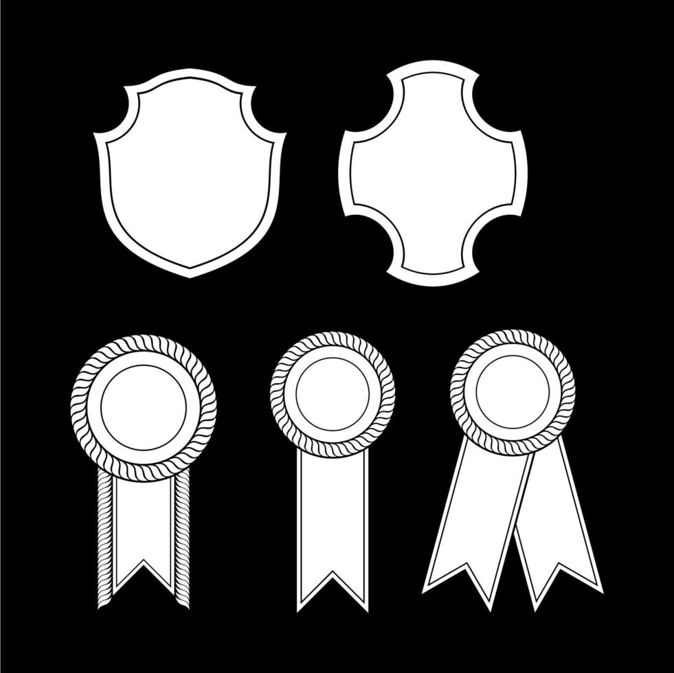 ancien badge. prime luxe logo emblème dans rétro style La Flèche Cadre vecteur badge modèle collection. ancien emblèmes et insignes, décoration logotype partie illustration