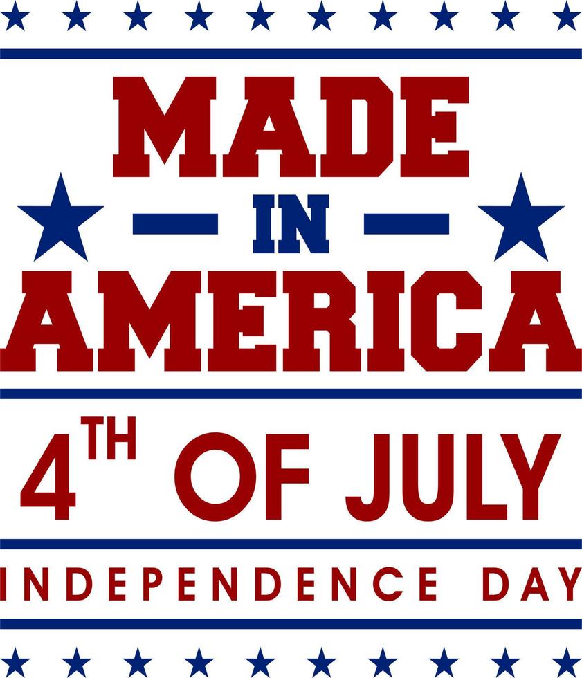 4e juillet indépendance journée de Etats-Unis conception vecteur