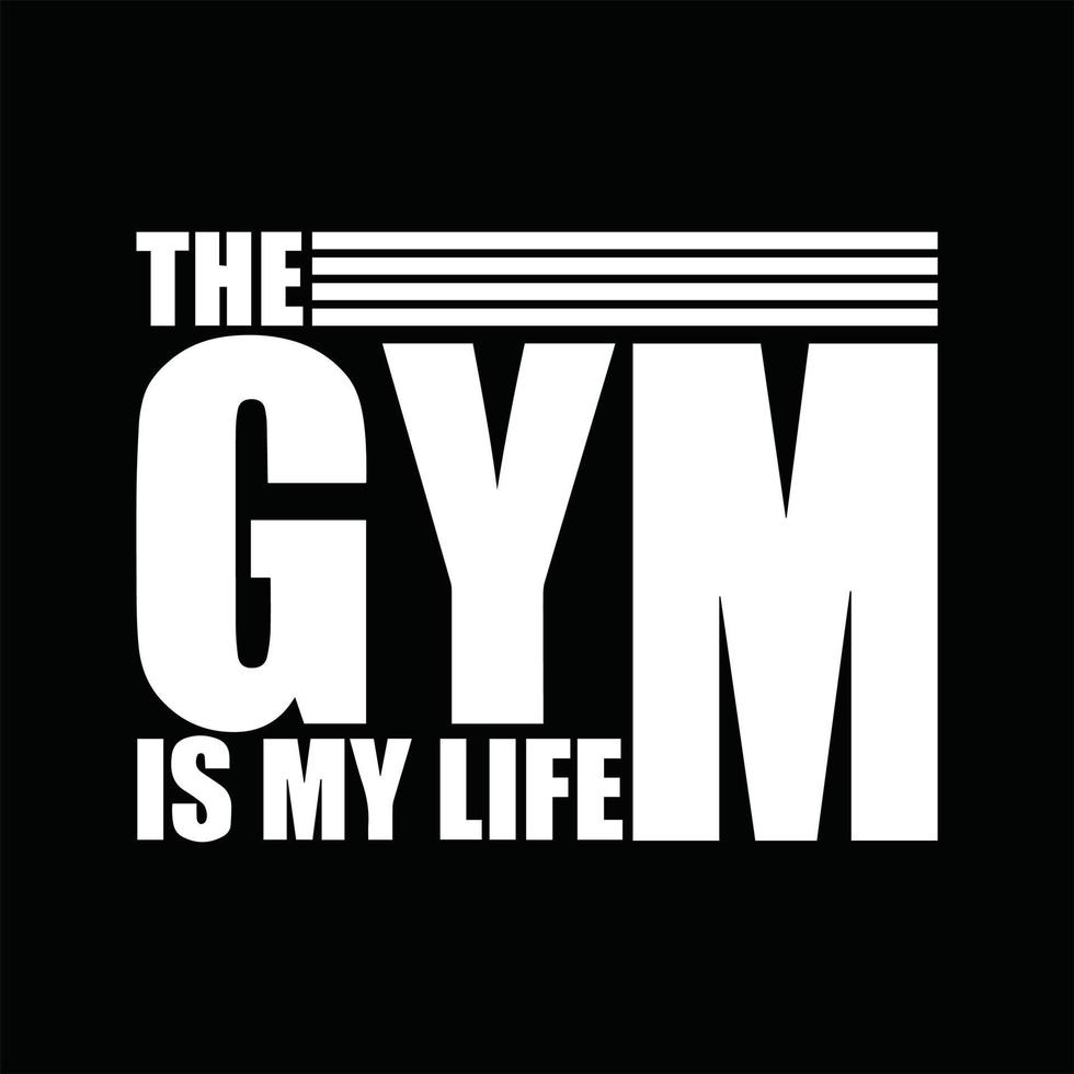 conception de t-shirt de gym vecteur