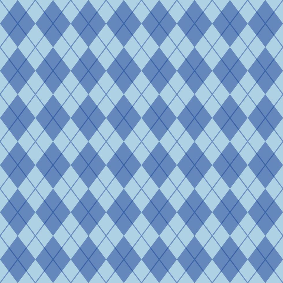 bleu sans couture argyle modèle vecteur