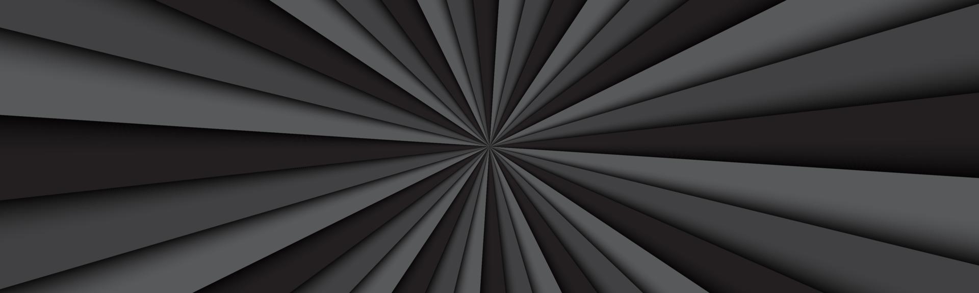 en-tête abstrait noir et gris. lignes noires foncées. bannière de motif lumineux. illustration vectorielle simple vecteur