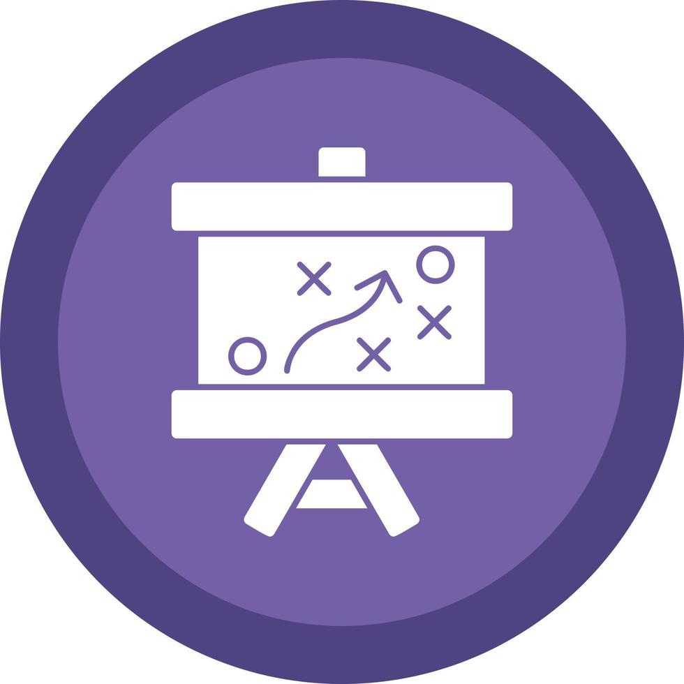 conception d'icône de vecteur de stratégie contra