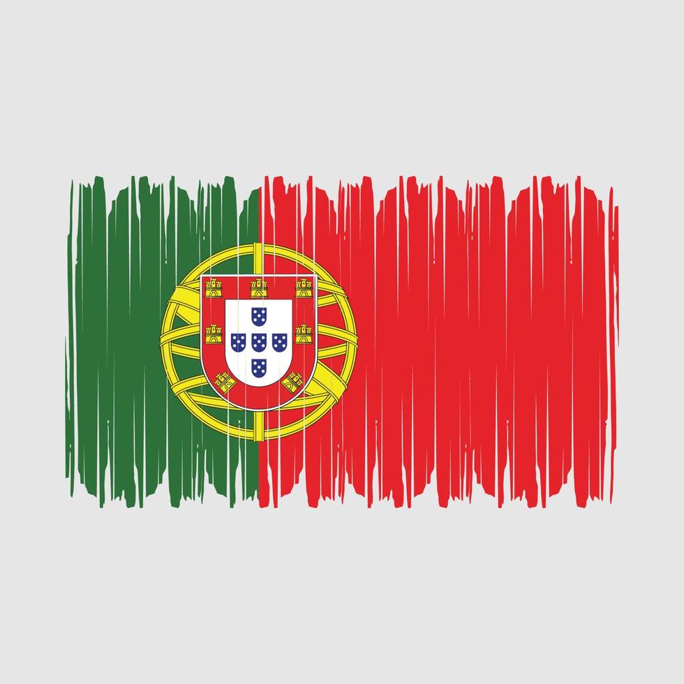 vecteur de drapeau portugais