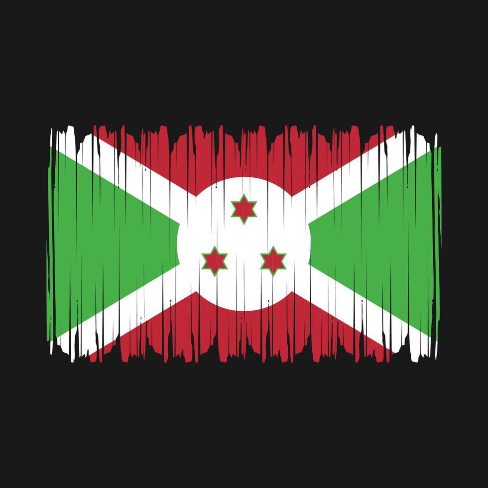 vecteur de drapeau burundais