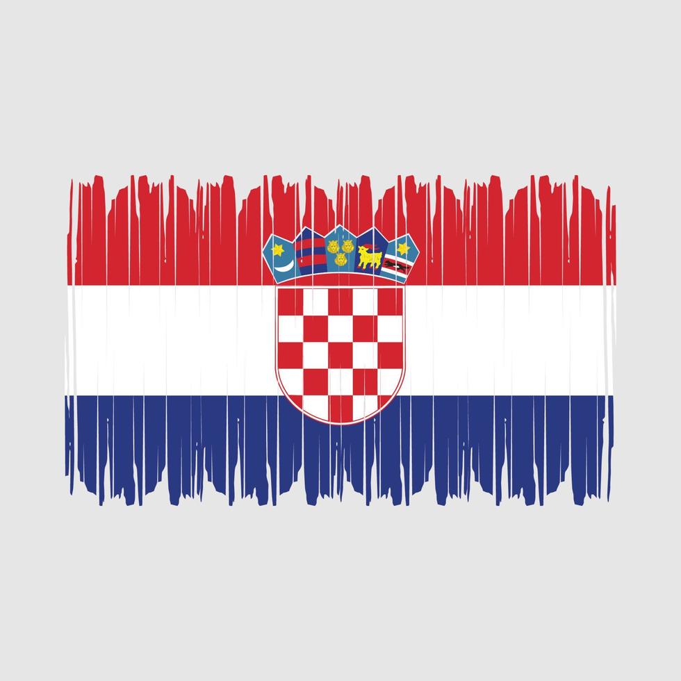 vecteur de drapeau croatie