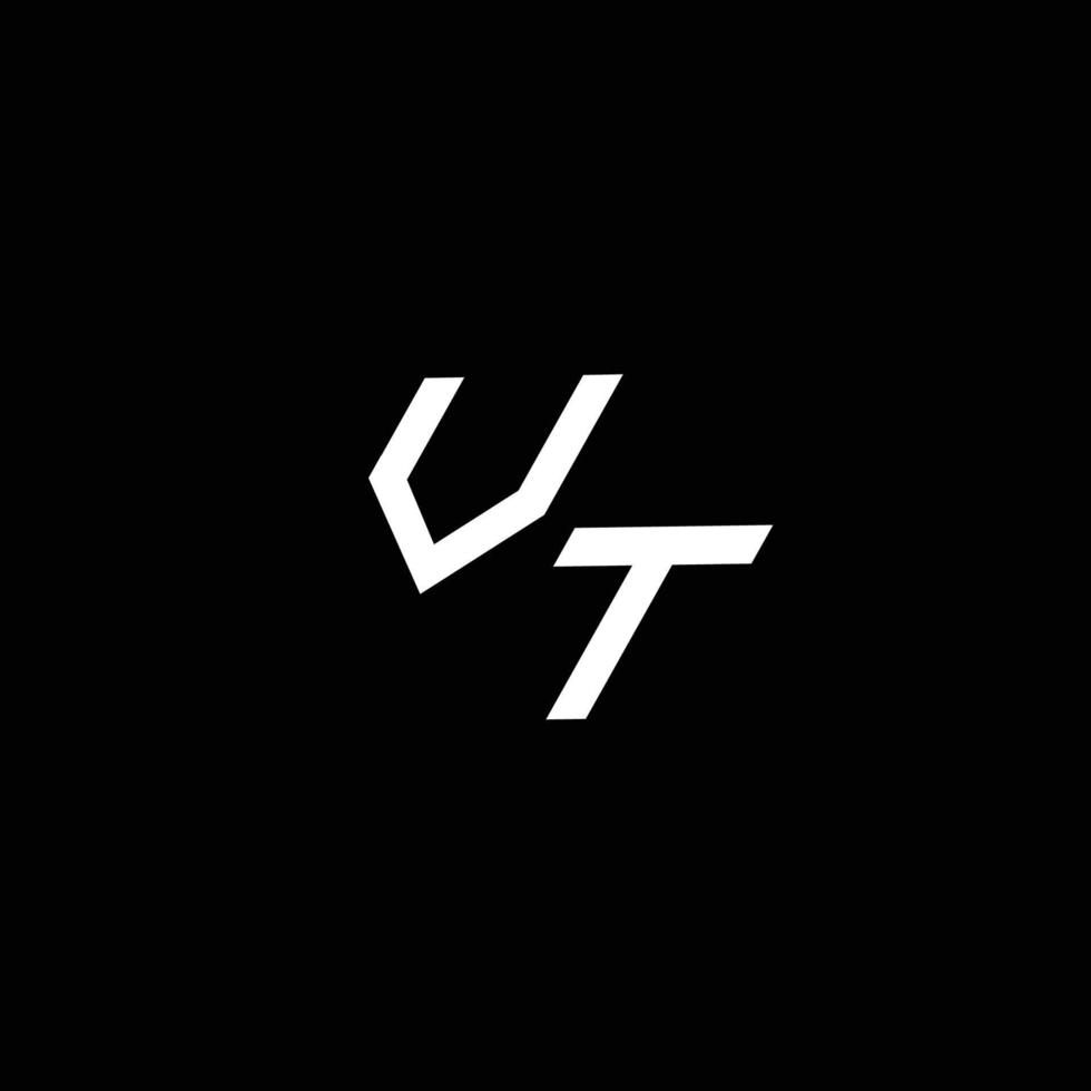 Vermont logo monogramme avec en haut à vers le bas style moderne conception modèle vecteur