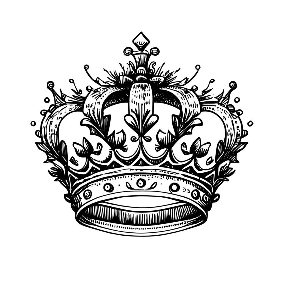 couronne logo illustration dégage pouvoir, luxe, et prestige. c'est une parfait choix pour entreprises cette vouloir à transmettre un image de autorité et excellence vecteur