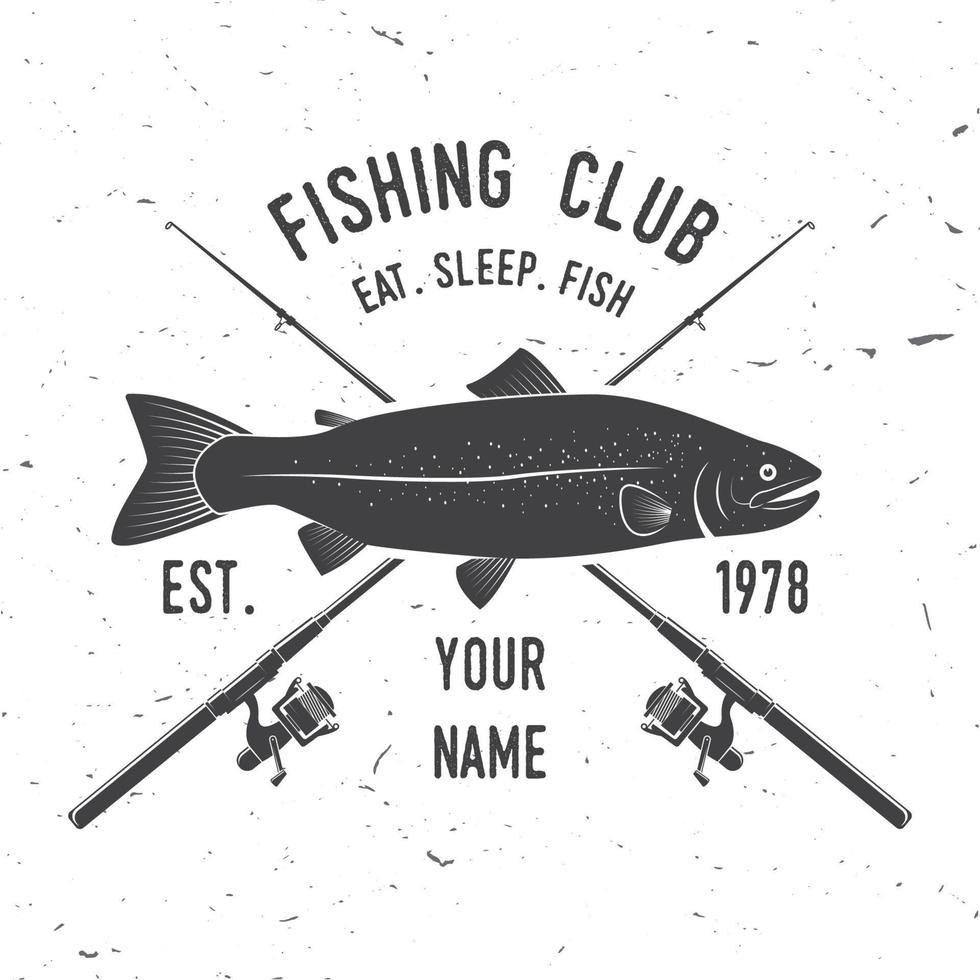 club de pêche sportive. illustration vectorielle. vecteur