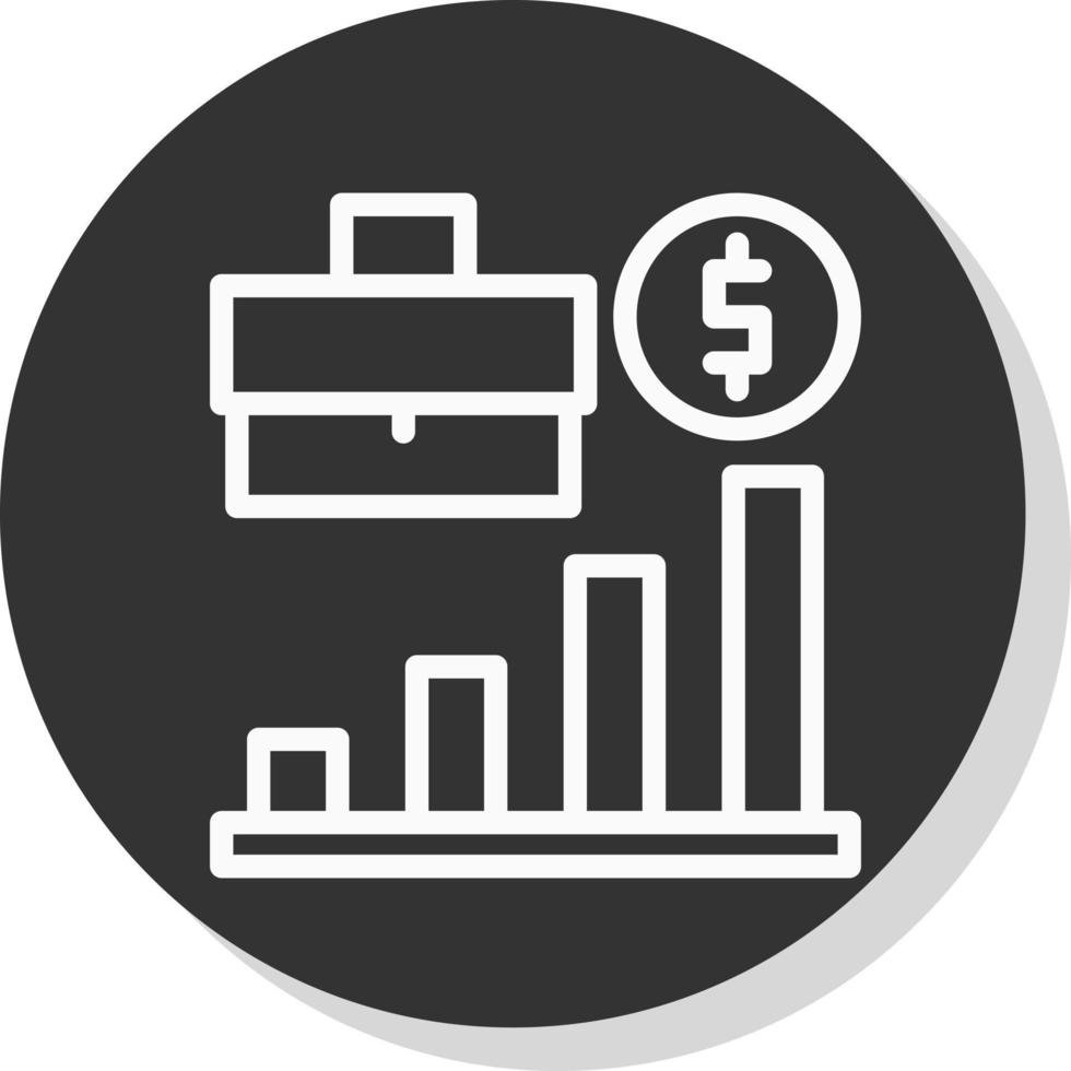 conception d'icône de vecteur d'entreprise en croissance