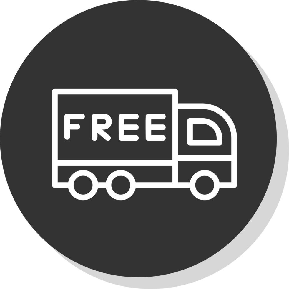 conception d'icône de vecteur de livraison gratuite