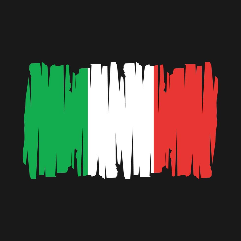 drapeau italie illustration vectorielle vecteur