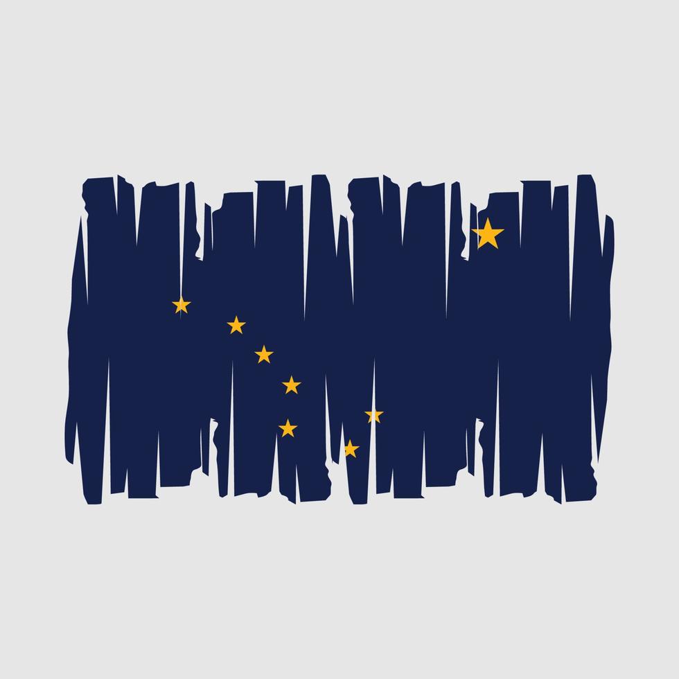 Alaska drapeau vecteur illustration