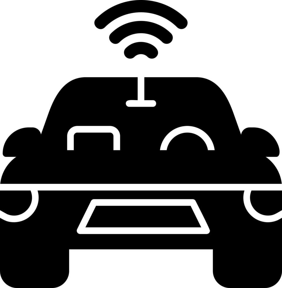 icône de vecteur de voiture autonome