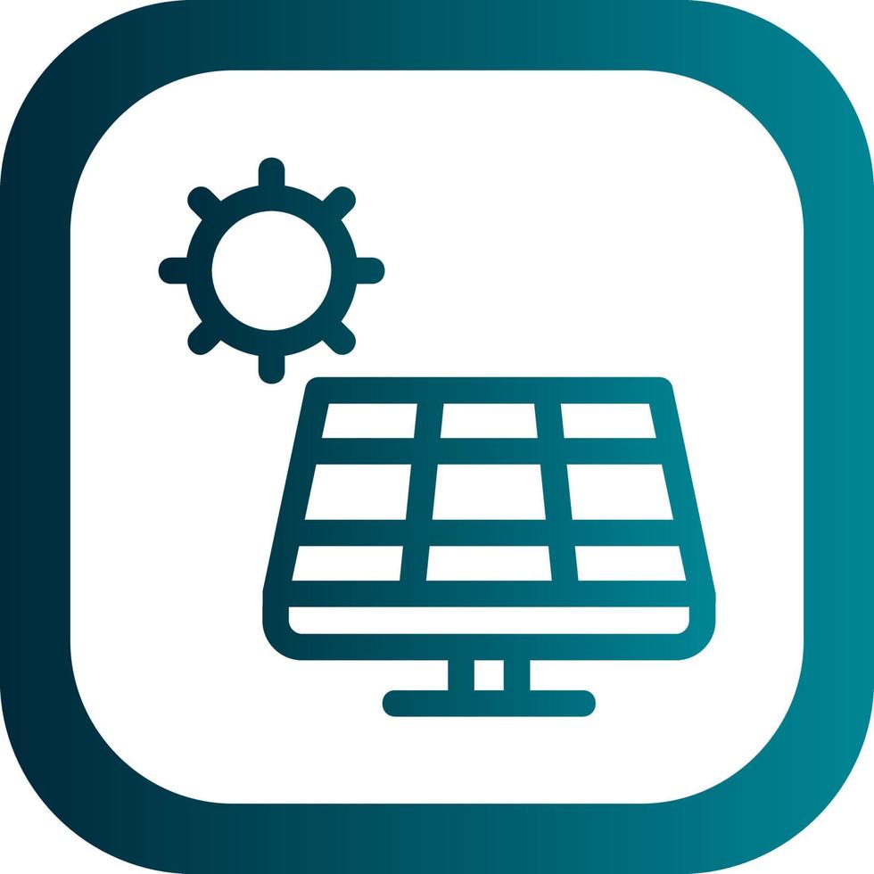 conception d'icône de vecteur de panneau solaire