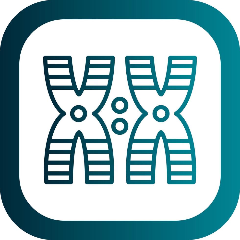 conception d'icône de vecteur de chromosome