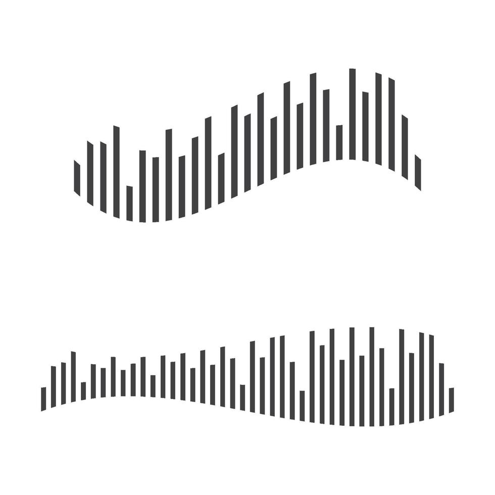 images d'ondes sonores vecteur